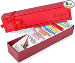 Chocolate Gift Set - Chuao Chocolatier Taste the Joy 8 Piece Gift Set (.39 oz mini bars) - Best-Selling Variety Pack - Gourmet Artisan Milk and Dark Chocolate.